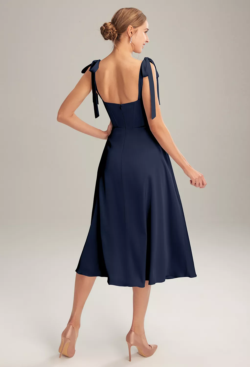 AW Mae Dark Navy  Spring Wedding Guest Dresses